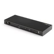 Picture of StarTech.com Thunderbolt 3 Dock - Dual Monitor 4K 60Hz TB3 Laptop Docking Station with DisplayPort - PCIe M.2 NVMe SSD Enclosure - 85W Power Delivery - SD 4.0, 10Gbps USB-C, 2 USB-A Hub - TAA