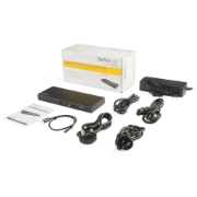 Picture of StarTech.com Thunderbolt 3 Dock - Dual Monitor 4K 60Hz TB3 Laptop Docking Station with DisplayPort - PCIe M.2 NVMe SSD Enclosure - 85W Power Delivery - SD 4.0, 10Gbps USB-C, 2 USB-A Hub - TAA