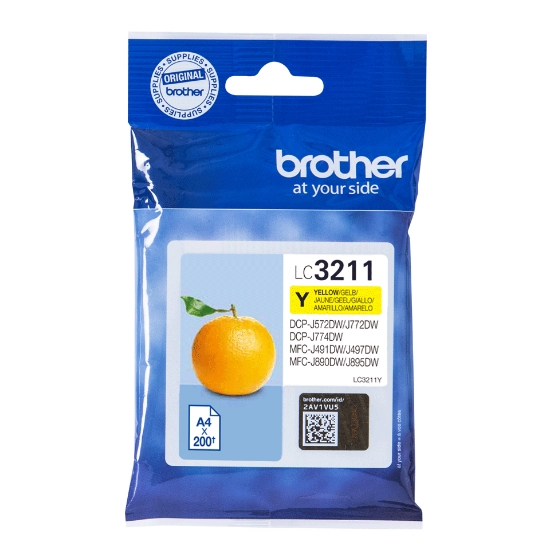 Picture of Brother LC3211Y ink cartridge 1 pc(s) Original Yellow