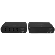 Picture of StarTech.com Newer version available USB2004EXT2NA; 4-Port USB Extender - Up to 330 ft (100m) USB 2.0 over Cat5/Cat6 Extender - 480 Mbps USB Over Ethernet Extender