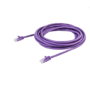 Picture of StarTech.com 5m CAT6 Ethernet Cable - Purple CAT 6 Gigabit Ethernet Wire -650MHz 100W PoE RJ45 UTP Network/Patch Cord Snagless w/Strain Relief Fluke Tested/Wiring is UL Certified/TIA