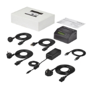 Picture of StarTech.com Single Bay Hard Drive Eraser, Standalone HDD/SSD Sanitizer, 4Kn, USB 3.0 to SATA III (6 Gbps), 9 Erase Modes, LCD Display, Secure Erase Hard Disk Sanitizer Dock, DB-9 Printer Port, TAA Compliant