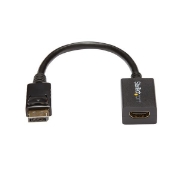 Picture of StarTech.com DisplayPort to HDMI Adapter - DP 1.2 to HDMI Video Converter 1080p - DP to HDMI Monitor/TV/Display Cable Adapter Dongle - Passive DP to HDMI Adapter - Latching DP Connector