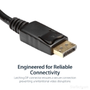 Picture of StarTech.com DisplayPort to HDMI Adapter - DP 1.2 to HDMI Video Converter 1080p - DP to HDMI Monitor/TV/Display Cable Adapter Dongle - Passive DP to HDMI Adapter - Latching DP Connector