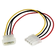 Picture of StarTech.com 12in LP4 Power Extension Cable - M/F