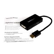 Picture of StarTech.com Travel A/V adapter: 3-in-1 DisplayPort to VGA DVI or HDMI converter