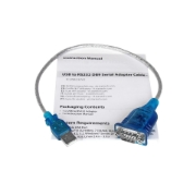 Picture of StarTech.com 17in (43cm) 1-Port USB to RS232 DB9 Serial Adapter Cable, USB to Serial Adapter Cable - M/M