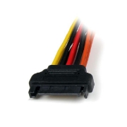 Picture of StarTech.com 6in Latching SATA Power Y Splitter Cable Adapter - M/F