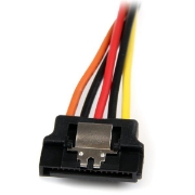 Picture of StarTech.com 6in Latching SATA Power Y Splitter Cable Adapter - M/F