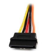 Picture of StarTech.com 6in Latching SATA Power Y Splitter Cable Adapter - M/F