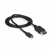 Picture of StarTech.com 3ft/1m USB C to DisplayPort 1.2 Cable 4K 60Hz - USB-C to DisplayPort Adapter Cable - HBR2 - USB Type-C DP Alt Mode to DP Monitor Video Cable - Works w/ Thunderbolt 3 - Black