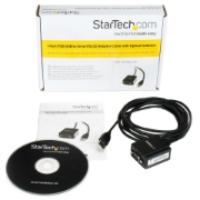 Picture of StarTech.com 8.3ft (2.5m) 1-Port FTDI USB to Serial RS232 Adapter Cable with Optical Isolation, USB to RS232 Adapter - TAA