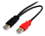 Picture of StarTech.com 6 ft USB Y Cable for External Hard Drive - USB A to mini B