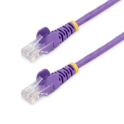 Picture of StarTech.com Cat5e Ethernet Patch Cable with Snagless RJ45 Connectors - 10 m, Purple