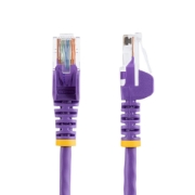 Picture of StarTech.com Cat5e Ethernet Patch Cable with Snagless RJ45 Connectors - 10 m, Purple