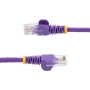 Picture of StarTech.com Cat5e Ethernet Patch Cable with Snagless RJ45 Connectors - 10 m, Purple