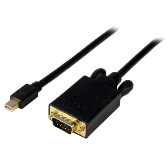 Picture of StarTech.com 15 ft Mini DisplayPort to VGA Adapter Converter Cable – mDP to VGA 1920x1200 - Black