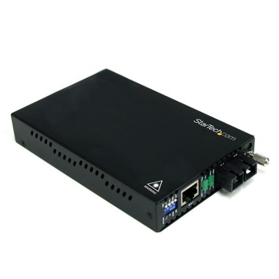 Picture of StarTech.com 10/100 Mbps Single Mode Fiber Media Converter SC 30 km