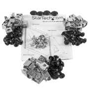 Picture of StarTech.com 2-Post 12U Heavy-Duty Desktop Server Rack, Small Open Frame 19in Computer Rack, Compact Network Rack for AV / Studio / Data / IT Equipment, TAA Compliant - Free Standing Two-Post Home/Office Rack