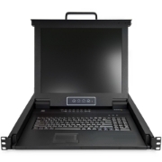 Picture of StarTech.com 16 Port Rackmount KVM Console w/ 6ft Cables - Integrated KVM Switch w/ 17" LCD Monitor - Fully Featured 1U LCD KVM Drawer- OSD KVM - Durable 50,000 MTBF - USB + VGA Support