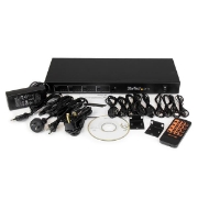Picture of StarTech.com 4x4 HDMI Matrix Switcher and HDMI over HDBaseT CAT5 Extender - 230ft (70m) - 1080p