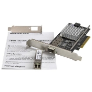 Picture of StarTech.com 1-Port 10G SFP+ Fiber Optic Network Card - PCIe - Intel Chip - MM