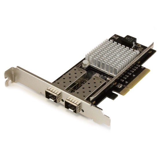 Picture of StarTech.com 2-Port 10G Fiber Network Card with Open SFP+ - PCIe, Intel Chip