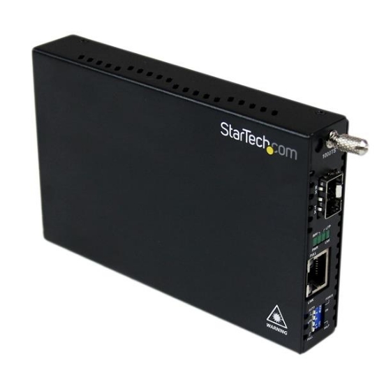Picture of StarTech.com Gigabit Ethernet Fiber Media Converter with Open SFP Slot