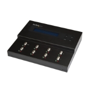 Picture of StarTech.com Standalone 1 to 7 USB Thumb Drive Duplicator and Eraser, Multiple USB Flash Drive Copier, System and File and Whole-Drive Copy at 1.5 GB/min, Single and 3-Pass Erase, LCD Display