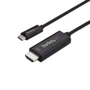 Picture of StarTech.com 10ft (3m) USB C to HDMI Cable - 4K 60Hz USB Type C to HDMI 2.0 Video Adapter Cable - Thunderbolt 3 Compatible - Laptop to HDMI Monitor/Display - DP 1.2 Alt Mode HBR2 - Black