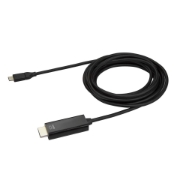 Picture of StarTech.com 10ft (3m) USB C to HDMI Cable - 4K 60Hz USB Type C to HDMI 2.0 Video Adapter Cable - Thunderbolt 3 Compatible - Laptop to HDMI Monitor/Display - DP 1.2 Alt Mode HBR2 - Black