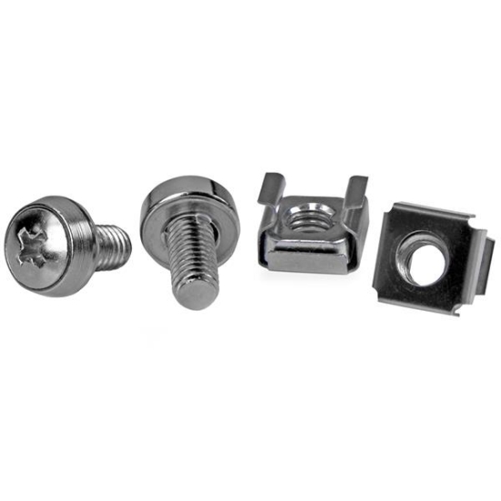Picture of StarTech.com 50 Pkg M6 Mounting Screws and Cage Nuts for Server Rack Cabinet