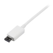 Picture of StarTech.com 1m White Micro USB Cable - A to Micro B