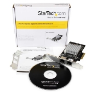 Picture of StarTech.com Dual Port PCI Express (PCIe x4) Gigabit Ethernet Server Adapter Network Card - Intel i350 NIC