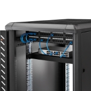 Picture of StarTech.com 1U 4-Post Adjustable Server Rack Mount Shelf - 330lbs(150 kg) - 19.5 to 38in Adjustable Mounting Depth Universal Tray for 19" AV, Data & Network Equipment Rack - 27.5in Deep