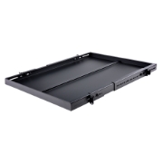 Picture of StarTech.com 1U 4-Post Adjustable Server Rack Mount Shelf - 330lbs(150 kg) - 19.5 to 38in Adjustable Mounting Depth Universal Tray for 19" AV, Data & Network Equipment Rack - 27.5in Deep