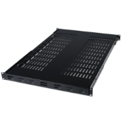 Picture of StarTech.com 1U Adjustable Vented Server Rack Mount Shelf - 175lbs - 19.5 to 38in Adjustable Mounting Depth Universal Tray for 19" AV/ Network Equipment Rack - 27.5in Deep