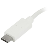 Picture of StarTech.com 4 Port USB C Hub with 1x USB-C & 3x USB-A Ports (SuperSpeed 5Gbps) - USB Bus Powered - Portable/Laptop USB 3.0 Adapter Hub - USB 3.1 Gen 1/USB 3.2 Gen 1 Type-C Hub - White~4 Port USB C Hub with 1x USB-C & 3x USB-A Ports (SuperSpeed 5Gbps) - USB Bus Powered - Portable/Laptop USB 3.0 Adapter Hub - USB 3.2 Gen 1 Type-C Hub - White