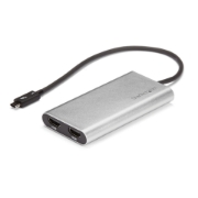Picture of StarTech.com Thunderbolt 3 to Dual HDMI 2.0 Adapter - 4K 60Hz - Thunderbolt 3 Certified - Dual Monitor HDMI Video Converter Adapter - Mac & Windows compatible - Dual 4K Display HDMI