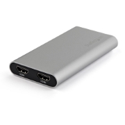 Picture of StarTech.com Thunderbolt 3 to Dual HDMI 2.0 Adapter - 4K 60Hz - Thunderbolt 3 Certified - Dual Monitor HDMI Video Converter Adapter - Mac & Windows compatible - Dual 4K Display HDMI