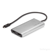 Picture of StarTech.com Thunderbolt 3 to Dual HDMI 2.0 Adapter - 4K 60Hz - Thunderbolt 3 Certified - Dual Monitor HDMI Video Converter Adapter - Mac & Windows compatible - Dual 4K Display HDMI