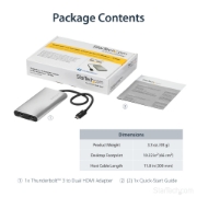 Picture of StarTech.com Thunderbolt 3 to Dual HDMI 2.0 Adapter - 4K 60Hz - Thunderbolt 3 Certified - Dual Monitor HDMI Video Converter Adapter - Mac & Windows compatible - Dual 4K Display HDMI