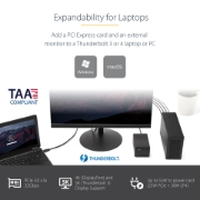 Picture of StarTech.com Thunderbolt 3 PCIe Expansion Chassis, External Enclosure with One PCI Express Slot, PCIe Box for Laptops/Desktops/All-In-Ones, 5K/4K Output Via TB3/DP Ports, TAA Compliant