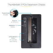 Picture of StarTech.com Thunderbolt 3 PCIe Expansion Chassis, External Enclosure with One PCI Express Slot, PCIe Box for Laptops/Desktops/All-In-Ones, 5K/4K Output Via TB3/DP Ports, TAA Compliant
