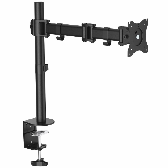 Picture of StarTech.com Desk Mount Monitor Arm for up to 34" (8 kg) VESA Compatible Displays - Articulating Pole Mount Single Monitor Arm - Ergonomic Height Adjustable Monitor Mount - Desk Clamp/Grommet