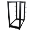 Image de StarTech.com Rack Serveur Mobile 25U 4 Poteaux, Rack Réseau 19" 4 Poteaux avec Roulettes, Rack Roulant avec Profondeur Ajustable pour PC/AV/Données/Informatique - Roulettes, Pieds de nivellement ou Fixation au Sol