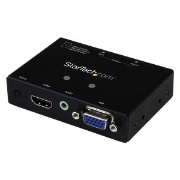Picture of StarTech.com 2x1 VGA + HDMI to VGA Converter Switch w/ Priority Switching – 1080p