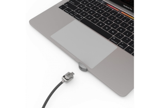 Picture of Compulocks Ledge Lock Adapter for MacBook Pro 13" M1 & M2 with Keyed Cable Lock Silver