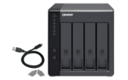 Picture of QNAP TR-004 storage drive enclosure HDD/SSD enclosure Black 2.5/3.5"