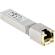 Picture of StarTech.com MSA Compliant SFP+ Transceiver Module - 10GBASE-T~MSA Uncoded SFP+ Module - 10GBASE-T - SFP to RJ45 Cat6/Cat5e - 10GE Gigabit Ethernet SFP+ - RJ-45 30m